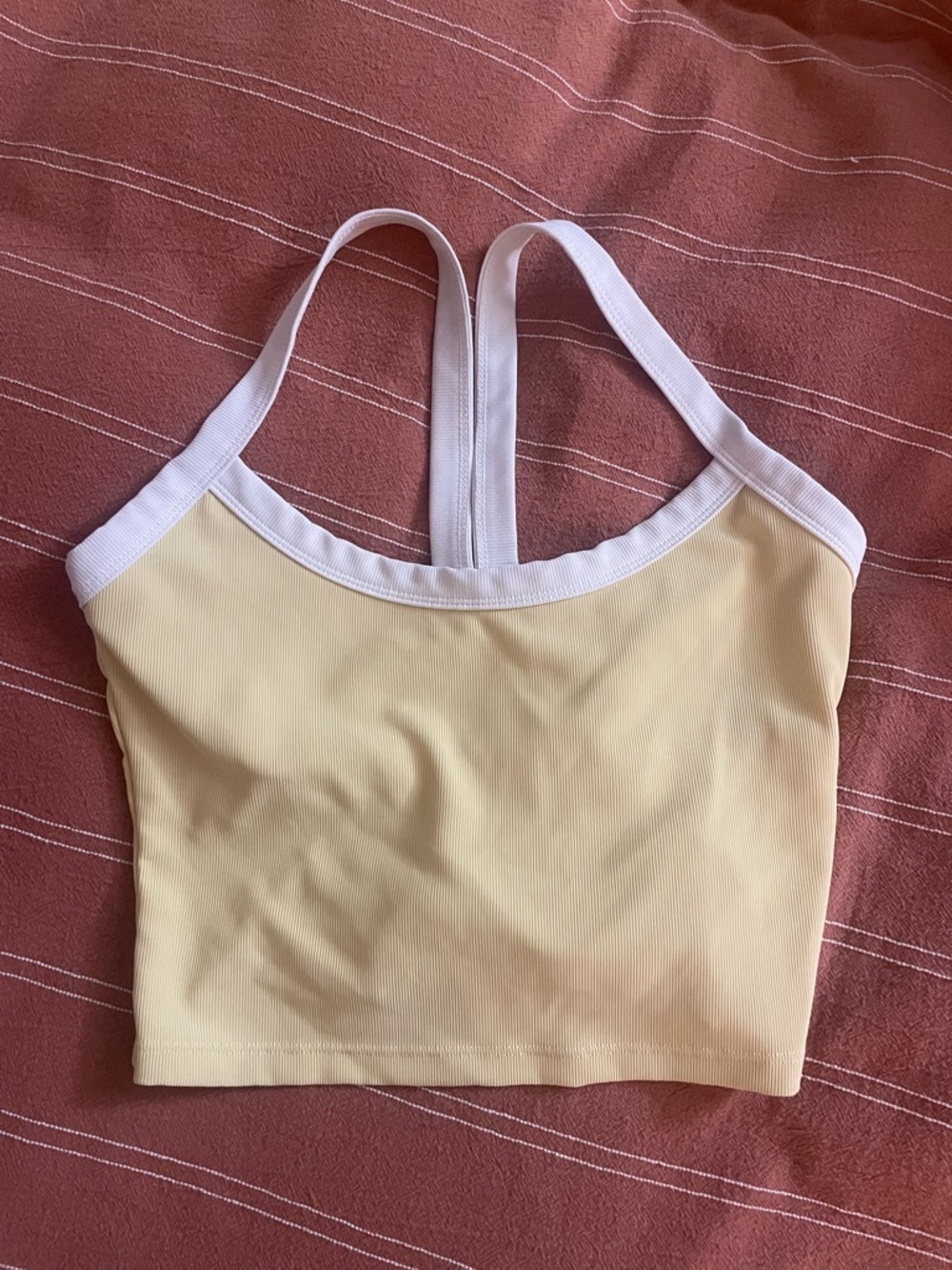 Yellow athleisure tank